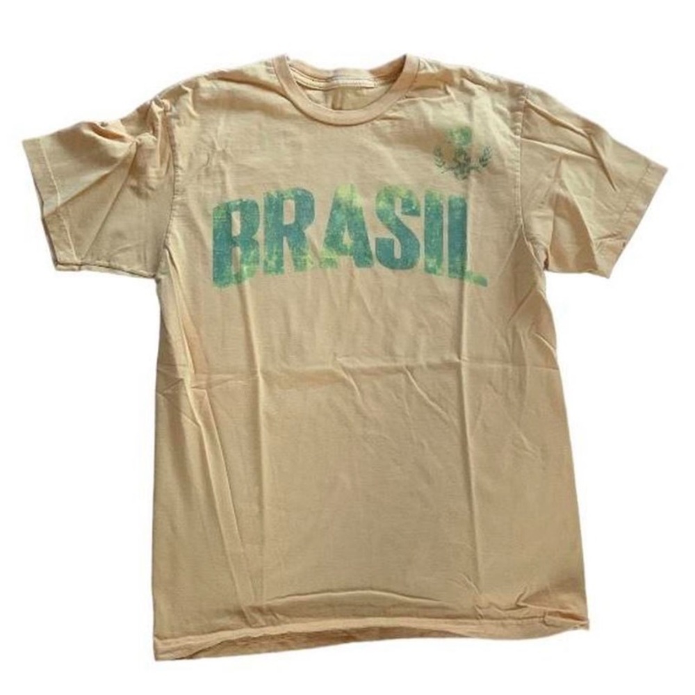 Brazil World Cup Soccer T-Shirt - Small (Yellow)